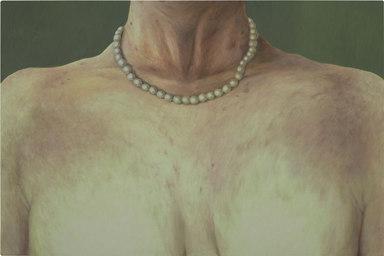 «Haut», Öl auf Leinwand, 120 x 80 cm, 2007